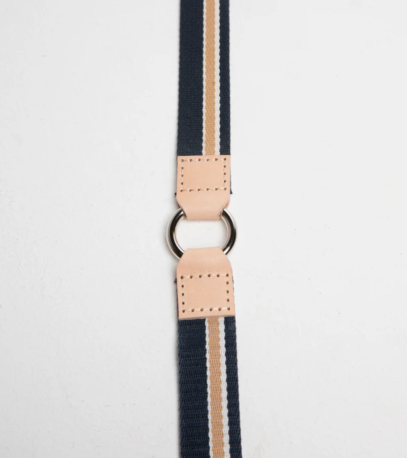 Franco Adjustable-Length Leash in Ribbon and Leather 2.8 Duepuntootto