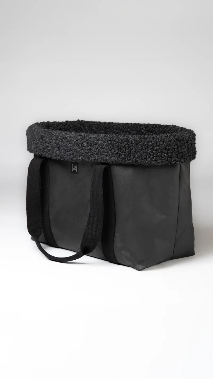 Dorothea Charcoal Dog Bag Bouclé Wool 2.8 Duepuntootto Design for Dogs