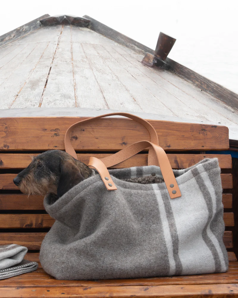 Inge Dog Travel Bag Recycled Wool | 2.8 Duepuntootto Design for Dogs
