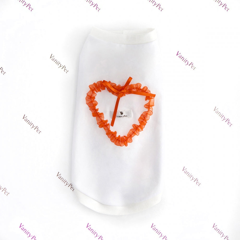 Sweet Heart Fashionable and Luxury Dog T-Shirt with Hearts Vanity Pet
