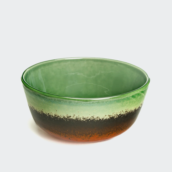 Dog Bowl Annie Green-Orange by Cloud7 – Designer Ceramic Pet Bowl