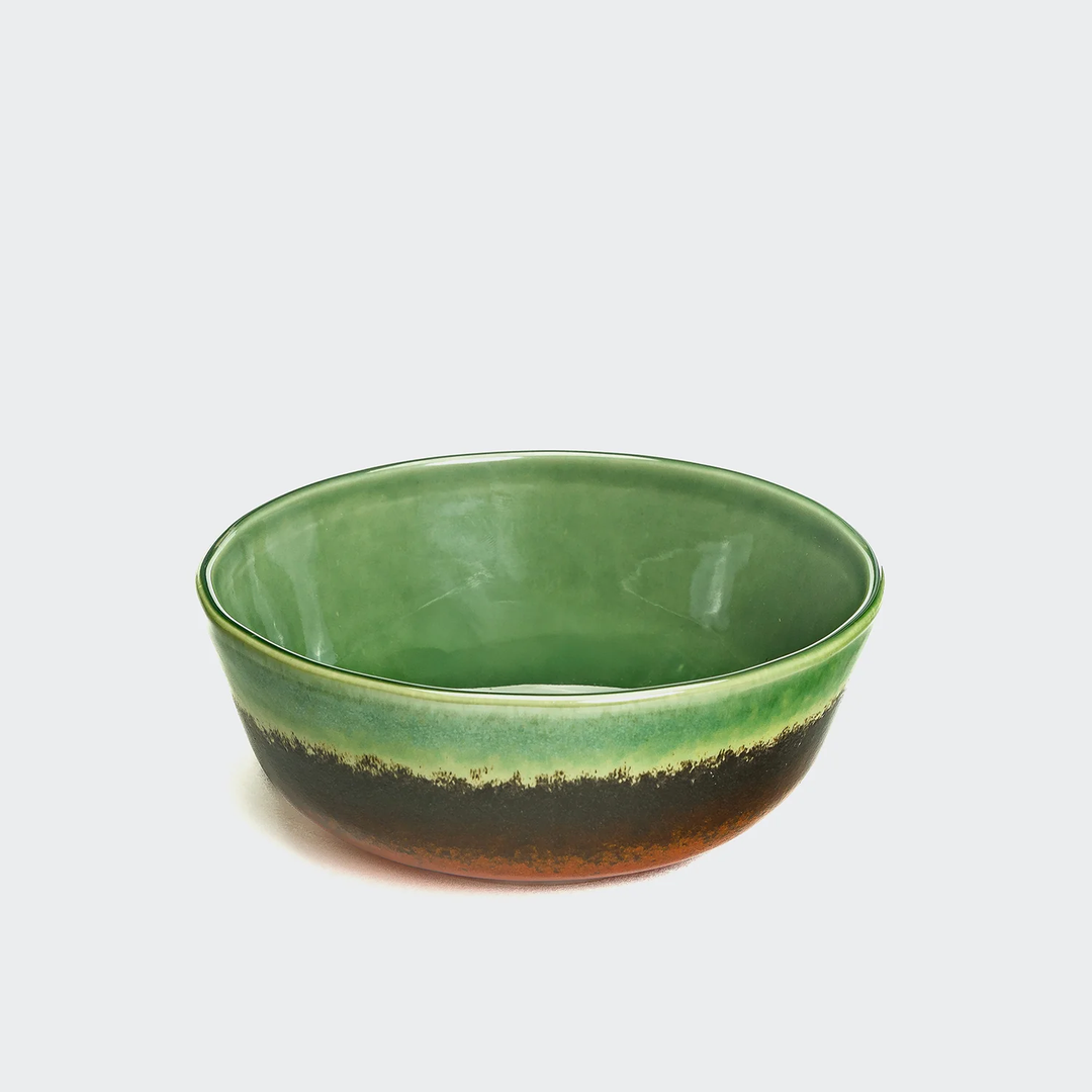 Dog Bowl Annie Green-Orange by Cloud7 – Designer Ceramic Pet Bowl