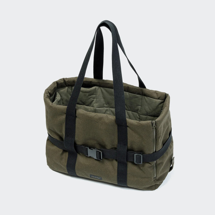 Dog Carrier Turin Canvas Olive | Premium Pet Travel Bag