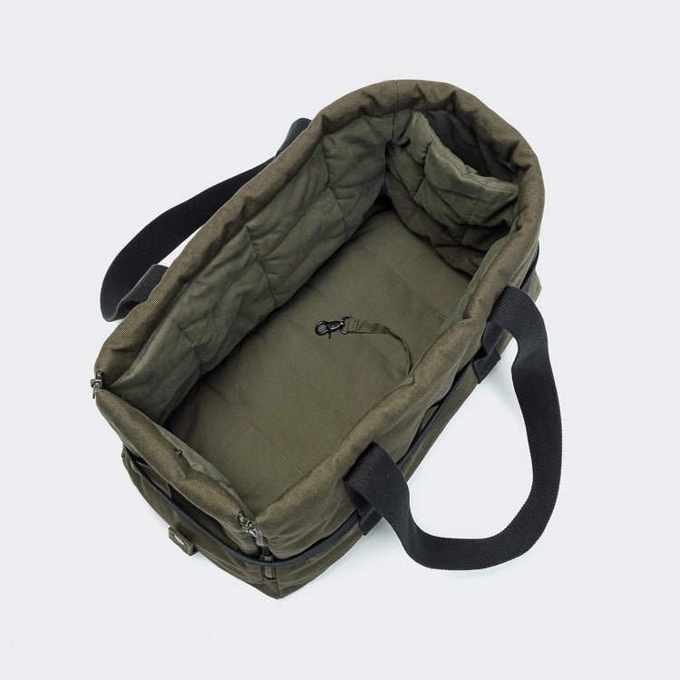 Dog Carrier Turin Canvas Olive | Premium Pet Travel Bag