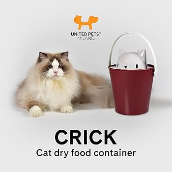 Crick Hermetic Dry Cat Food Container | United Pets Milano