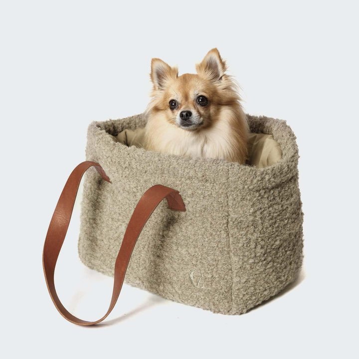 Dog Carrier Verona Wool by Cloud7 Luxury Travel Bag for Small Dogs