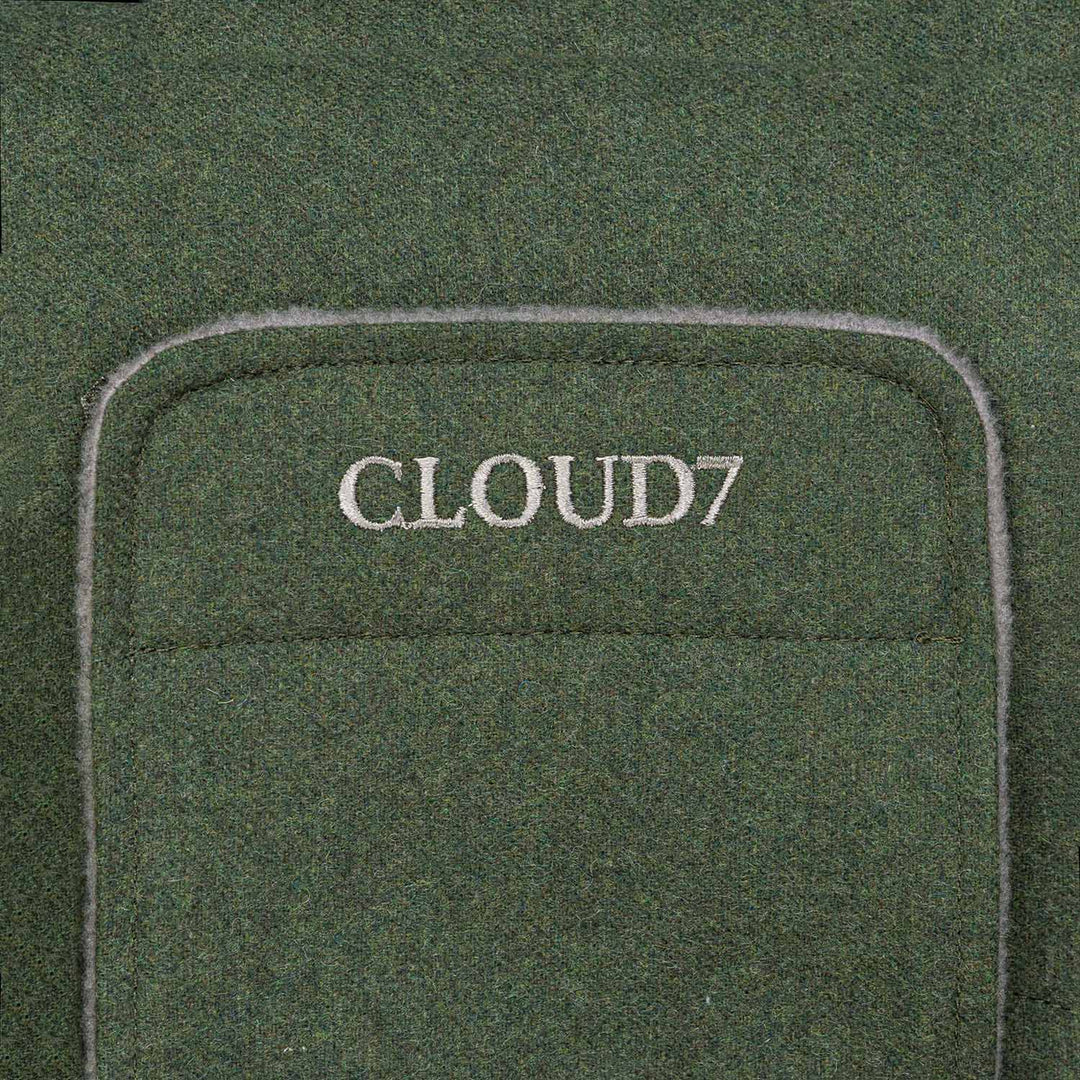 Cloud7 Brooklyn Long Flannel Dog Coat – Fern Green