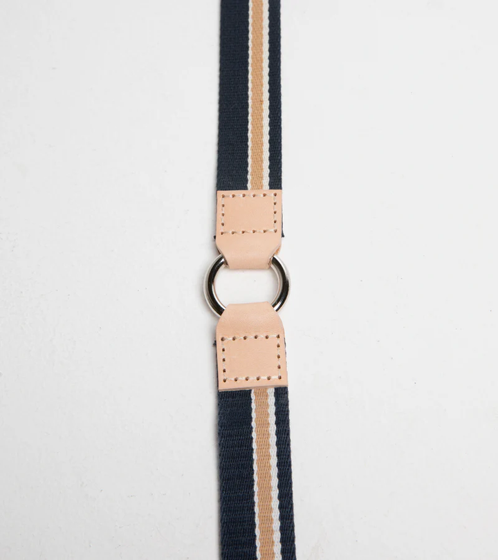 Franco Adjustable-Length Leash in Ribbon and Leather 2.8 Duepuntootto