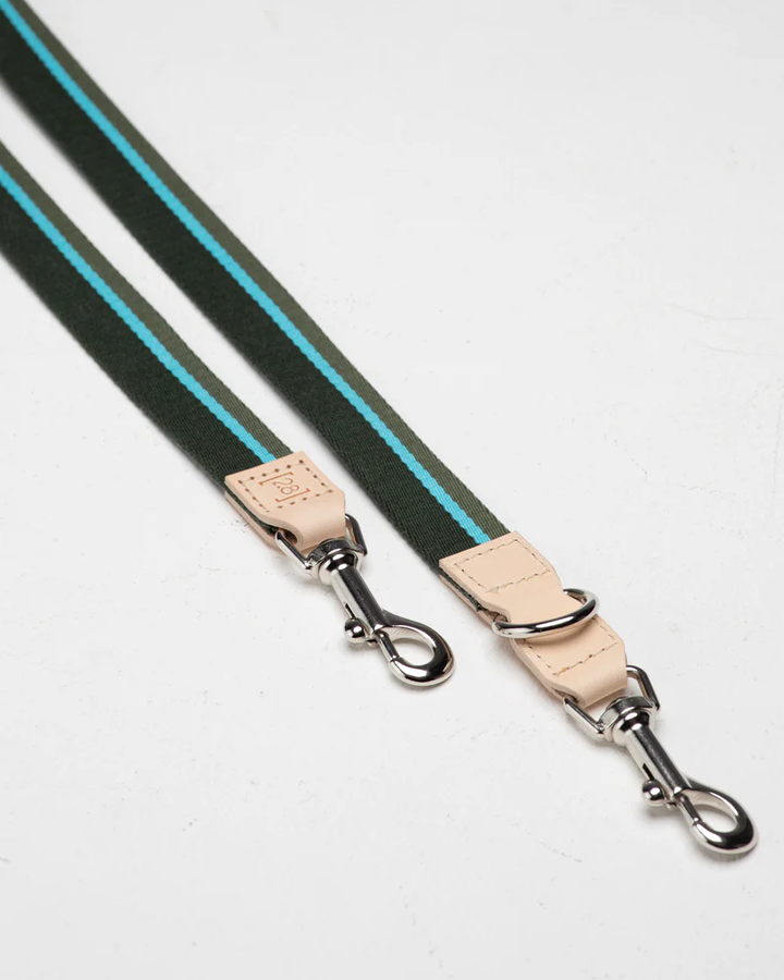 Franco Adjustable-Length Leash in Ribbon and Leather 2.8 Duepuntootto