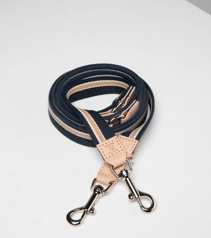 Franco Adjustable-Length Leash in Ribbon and Leather 2.8 Duepuntootto