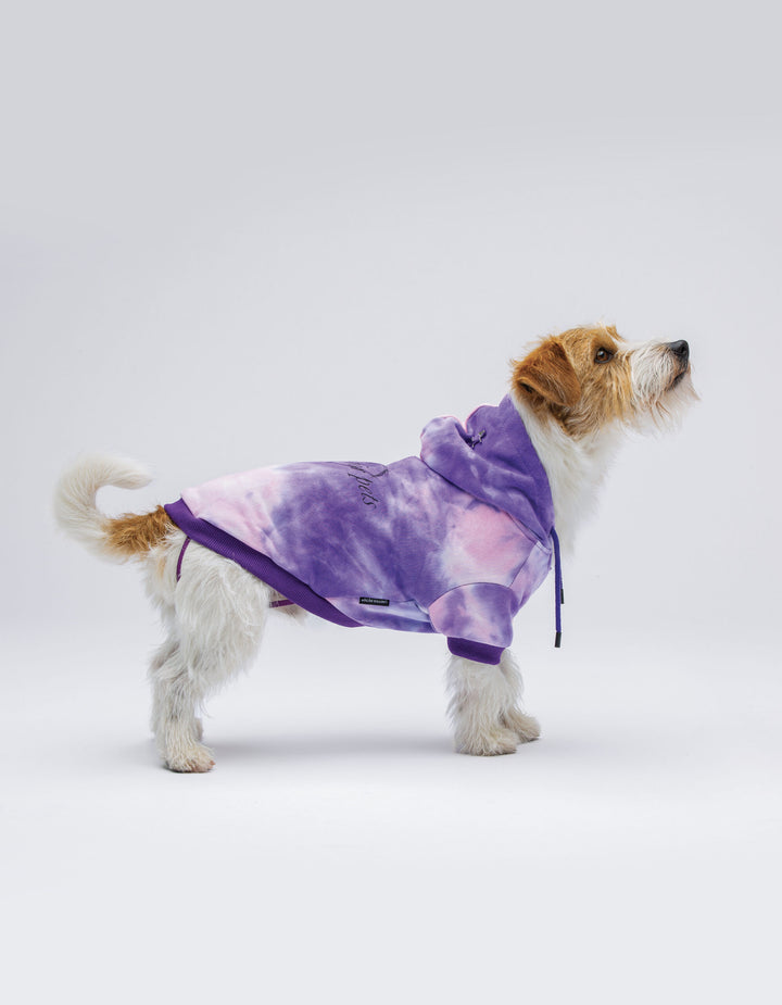 Bull Luxury Dog Hoodie Purple Pink | United Pets Soft Lining