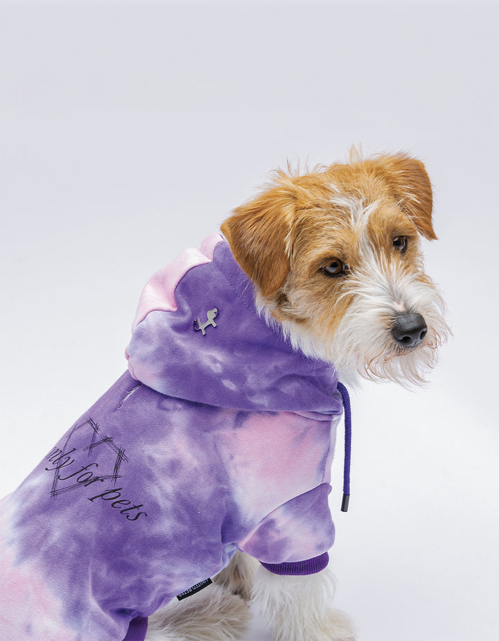 Bull Luxury Dog Hoodie Purple Pink | United Pets Soft Lining