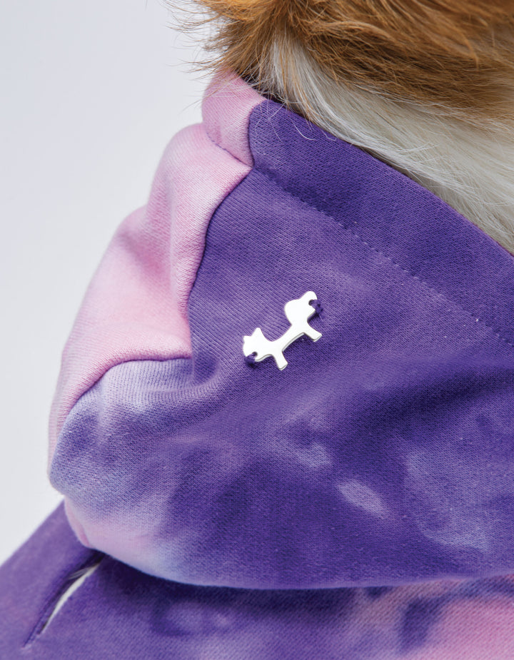 Bull Luxury Dog Hoodie Purple Pink | United Pets Soft Lining