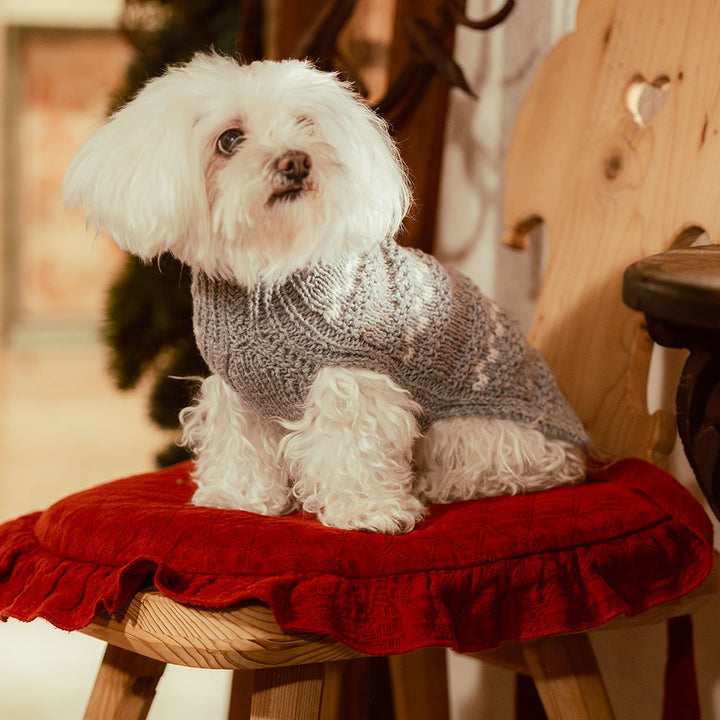Jaquard Handmade Merino Wool Dog Sweater | Vanity Pet