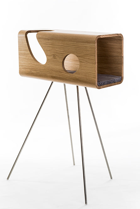 CAT60 Wooden Luxury Cat Bed with Pedestal | Brando Design