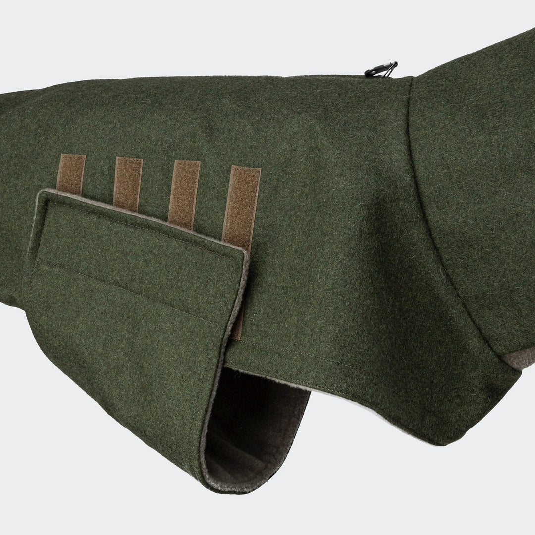 Cloud7 Brooklyn Flannel Dog Coat Fern Green  Warm & Stylish