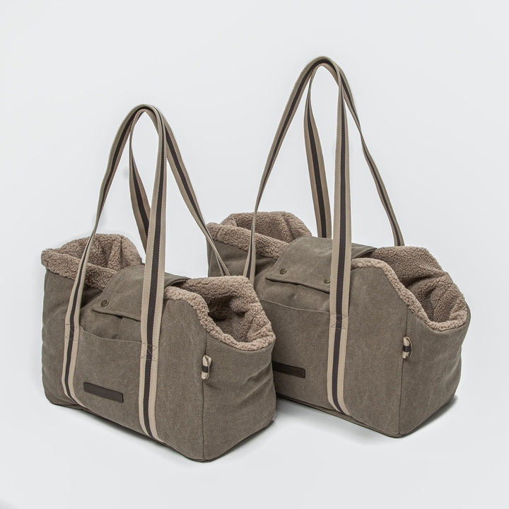 Cloud7 Lucca Dog Carrier Sand – Premium Canvas Pet Bag