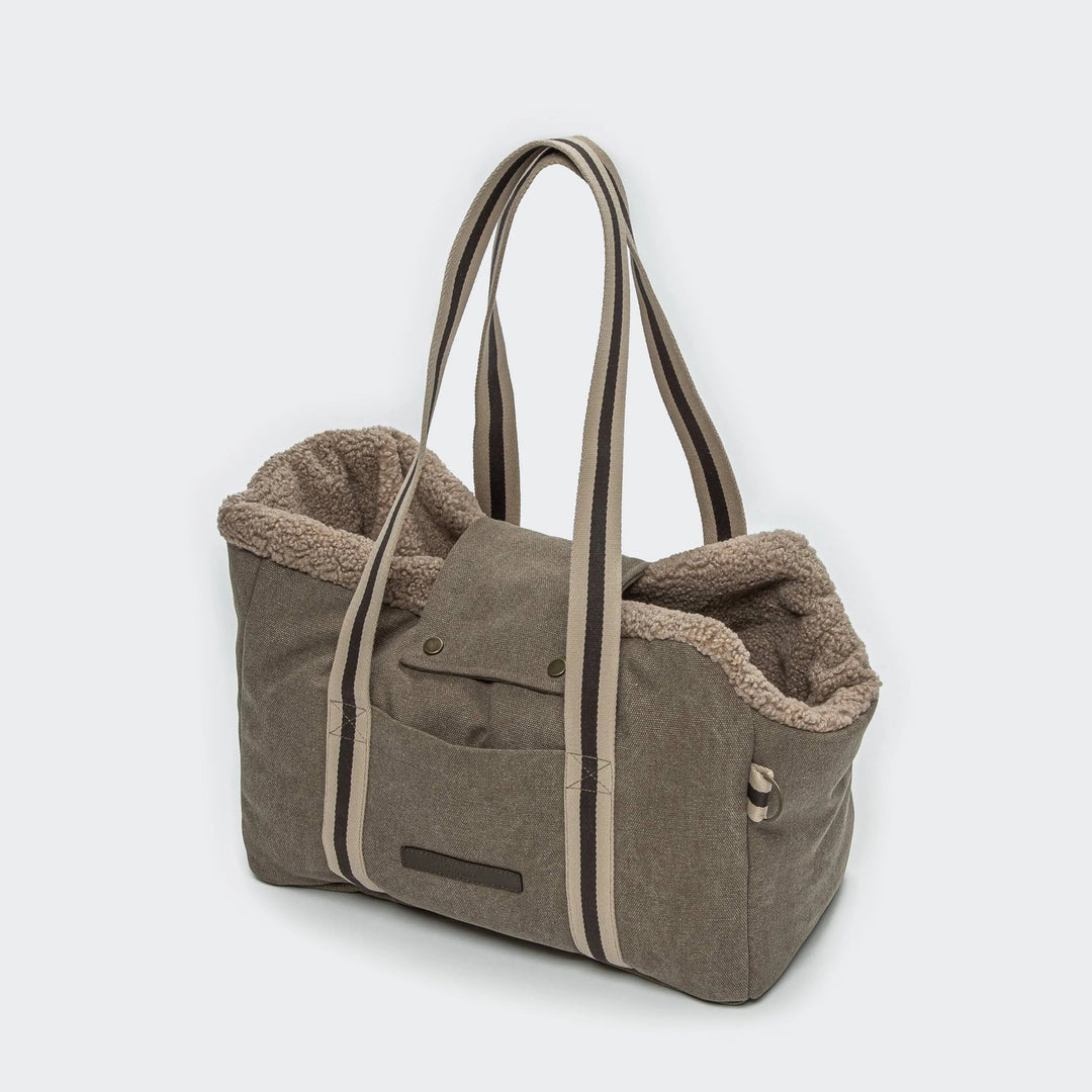 Cloud7 Lucca Dog Carrier Sand – Premium Canvas Pet Bag