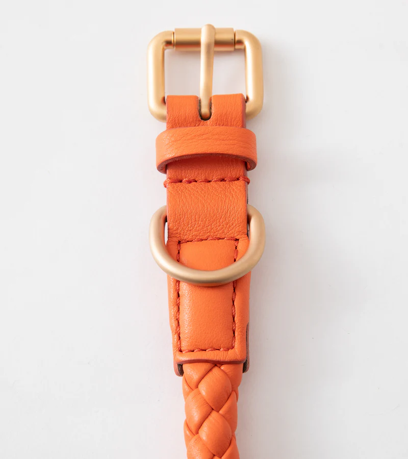 Ferdinando Braided Leather Collar for Dog | 2.8 Duepuntootto