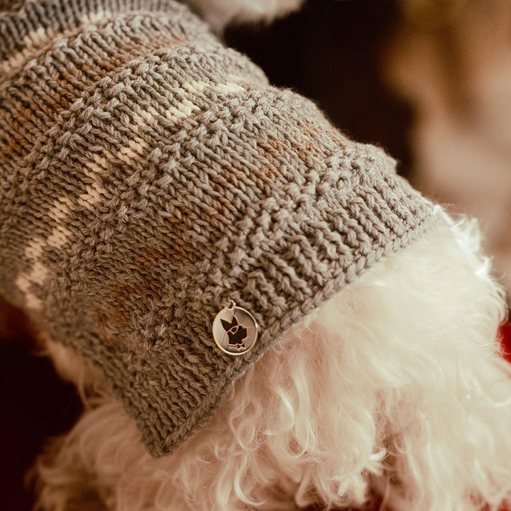 Jaquard Handmade Merino Wool Dog Sweater | Vanity Pet