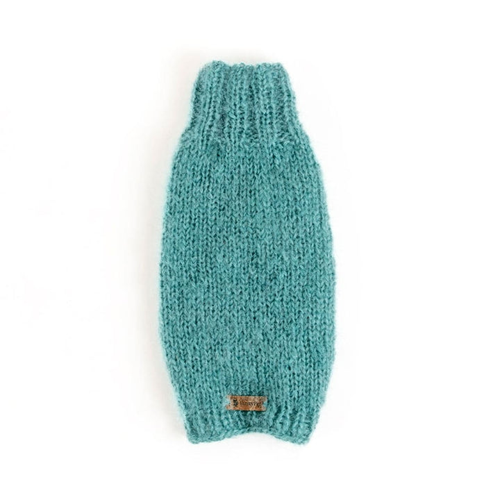 Fluffy Green Mohair and Silk Dog Sweater | Vanity Pet