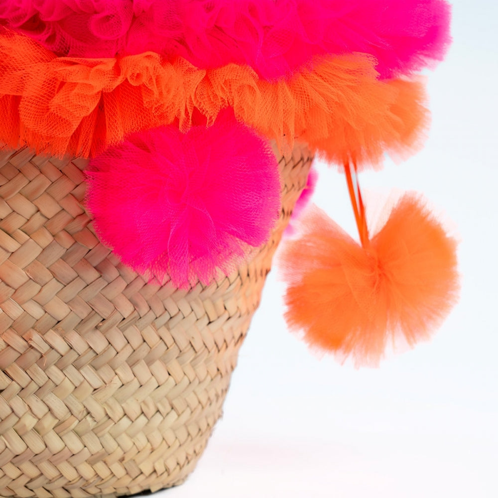 La Sportina Beach Handmade Straw and Tulle Beach Bag | Vanity Pet