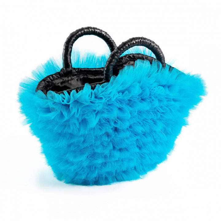 La Sportina Night Handmade straw and tulle Basket Bag | Vanity Pet