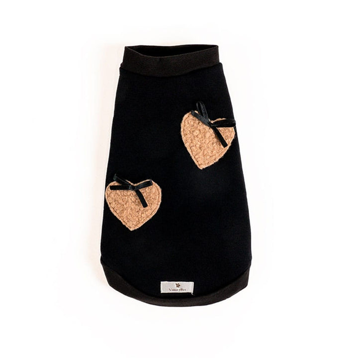 Sherpa HR  Dog Sweatshirt With Hearts | Vanity Pet