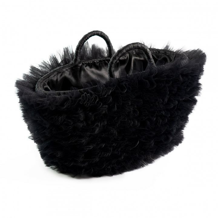 La Sportina City Handmade Luxury Straw and Tulle Dog Bag | Vanity Pet