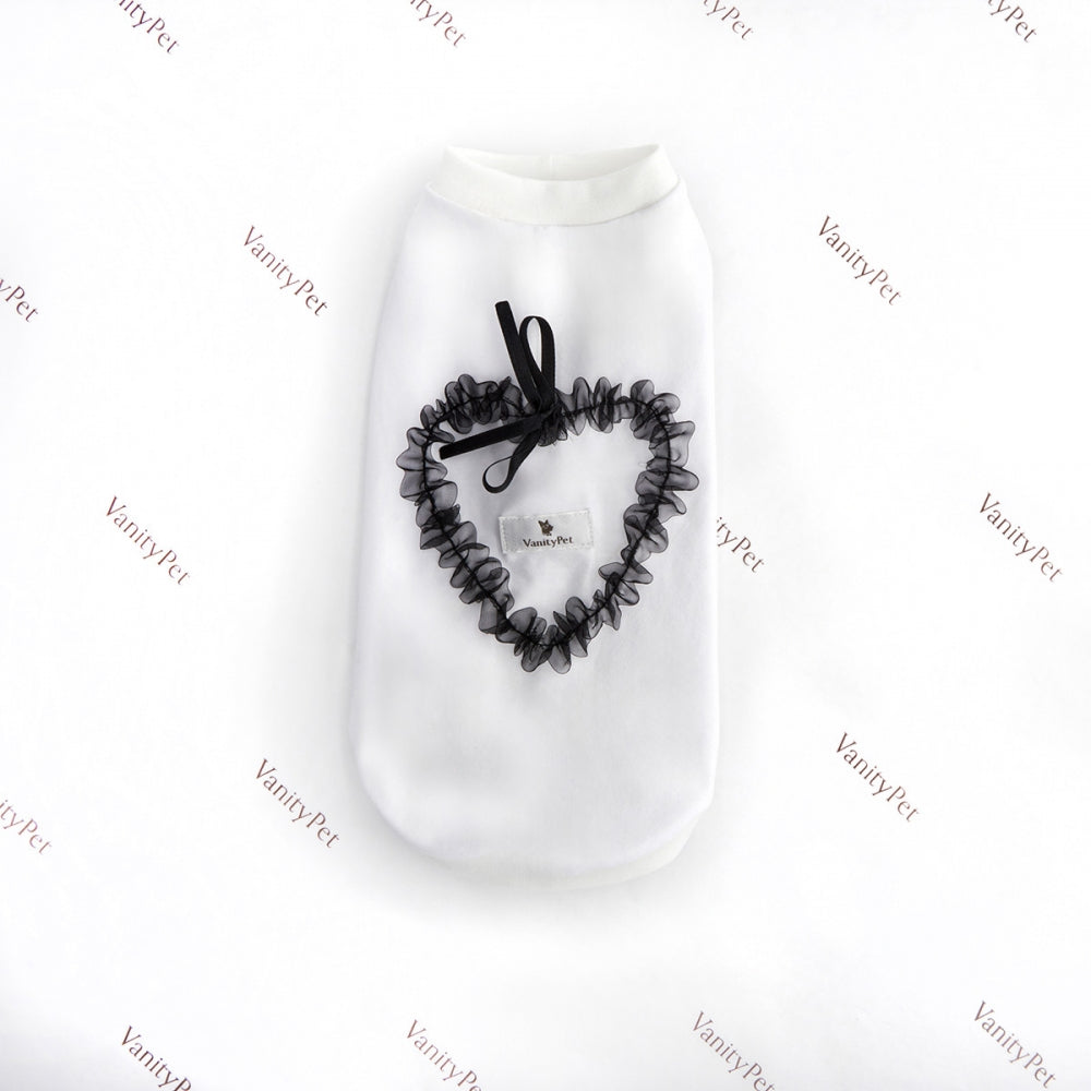 Sweet Heart Fashionable and Luxury Dog T-Shirt with Hearts Vanity Pet
