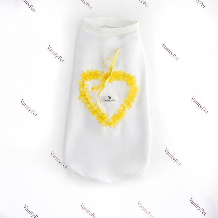 Sweet Heart Fashionable and Luxury Dog T-Shirt with Hearts Vanity Pet