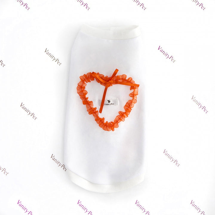 Sweet Heart Fashionable and Luxury Dog T-Shirt with Hearts Vanity Pet