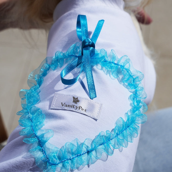 Sweet Heart Fashionable and Luxury Dog T-Shirt with Hearts Vanity Pet
