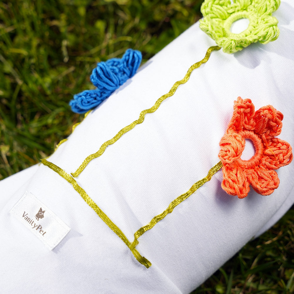 Spring Flower White T-Shirt for Dog | Vanity Pet