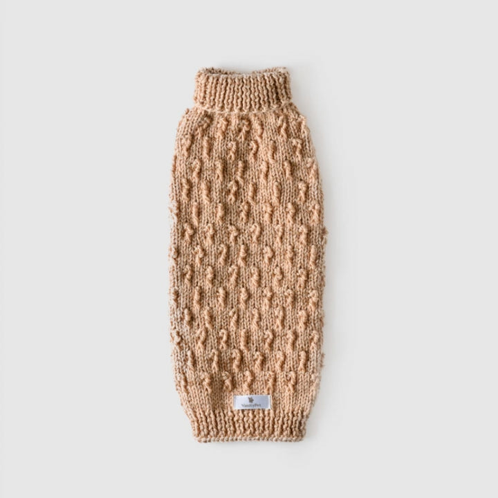 Oh My Gold! Golden Handmade Sweater For Female Doggies | Vanity Pet