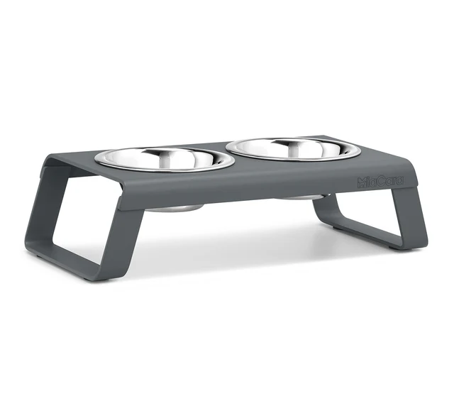 Desco Dog Feeder with Stainless Steel Bowls - MiaCara Innovative Design