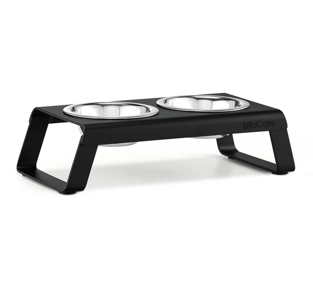 Desco Dog Feeder with Stainless Steel Bowls - MiaCara Innovative Design