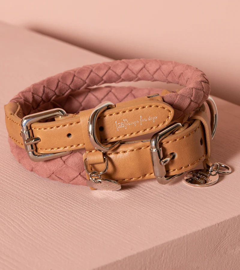 Ferdinando Dog Collar in Microfiber | 2.8 Duepuntootto Design for Dogs